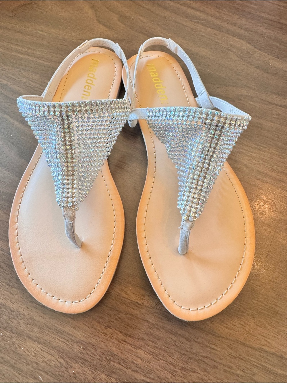 BOGO NWOT Madden Sparkly Rhinestone T-Strap Sandal